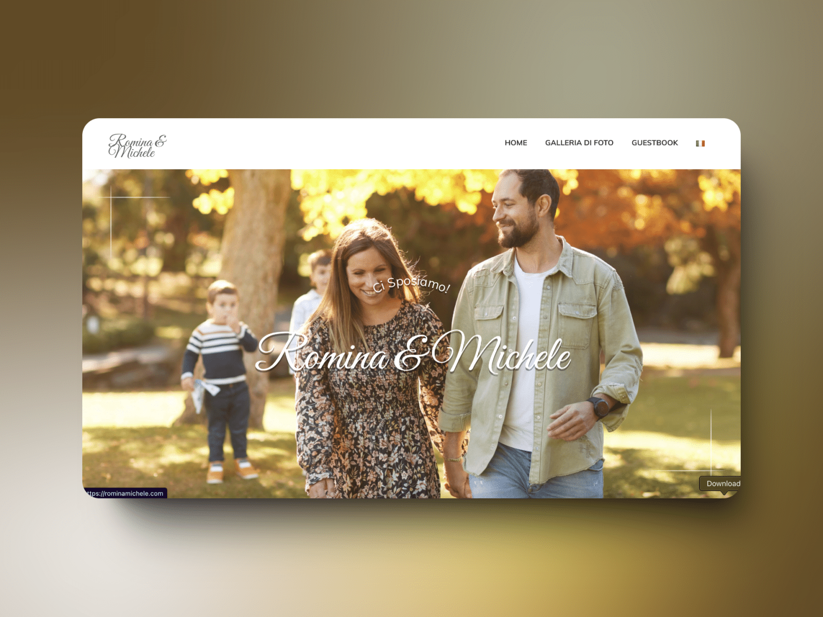 Mockup di un laptop computer con un sito web realizzato da Attimi.